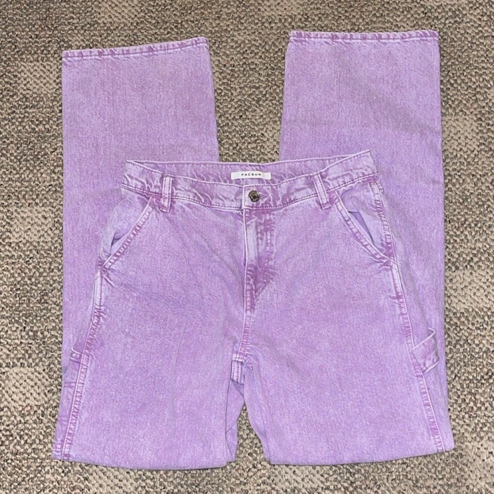 Pacsun Lavender Baggy Carpenter Jeans